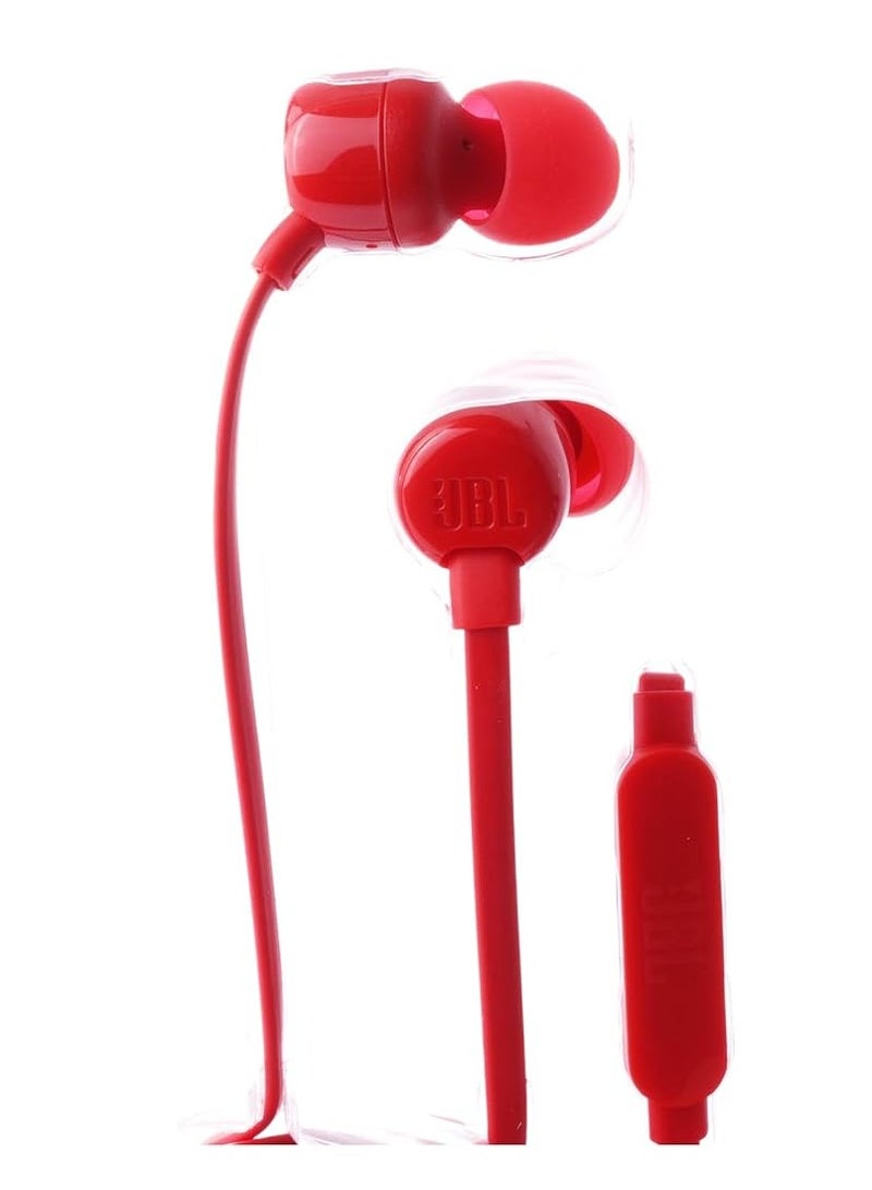 UBL Tune T110 Wired In -Ear Headphones  Red - Image 2