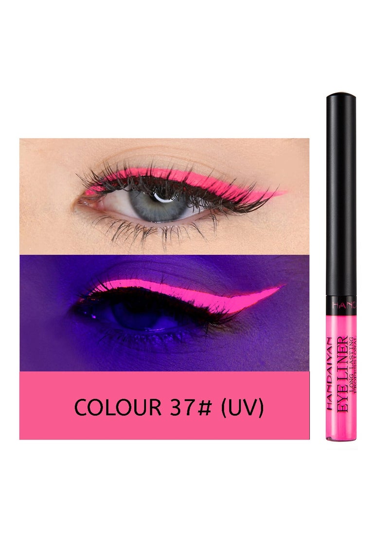 Handaiyan Waterproof Eyeliner color Liquid Liner UV Finish Professional Makeup Long Lasting Quick Smudge Proof Hyper Drying Resistant Stay All Day Waterline Winged Instant Result  - Image 2