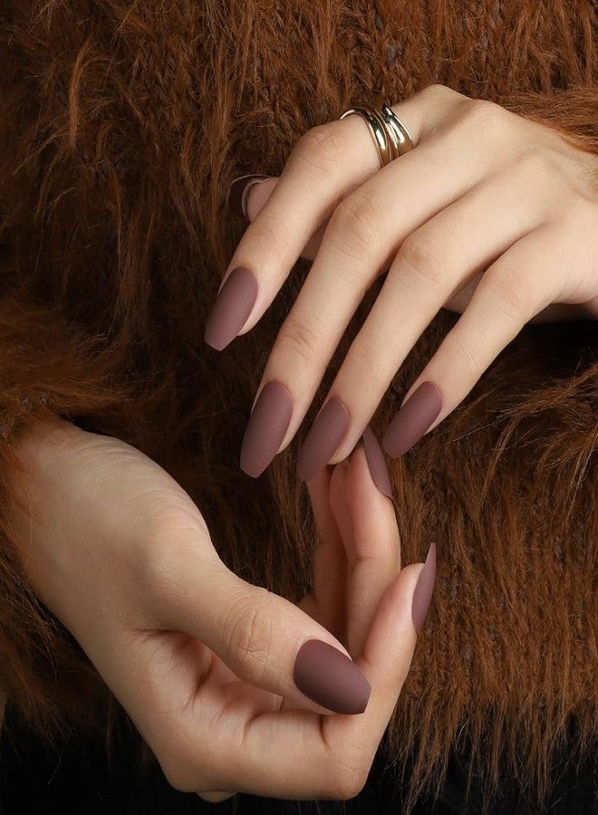 مجموعة أظافر ميريوكس الاصطناعية للنساء | 576 قطعة من الأظافر الاصطناعية على شكل لوزة | 24 لونًا من الأظافر اللاصقة مع ورقة ملصقات ومبرد أظافر للبنات - Image 4