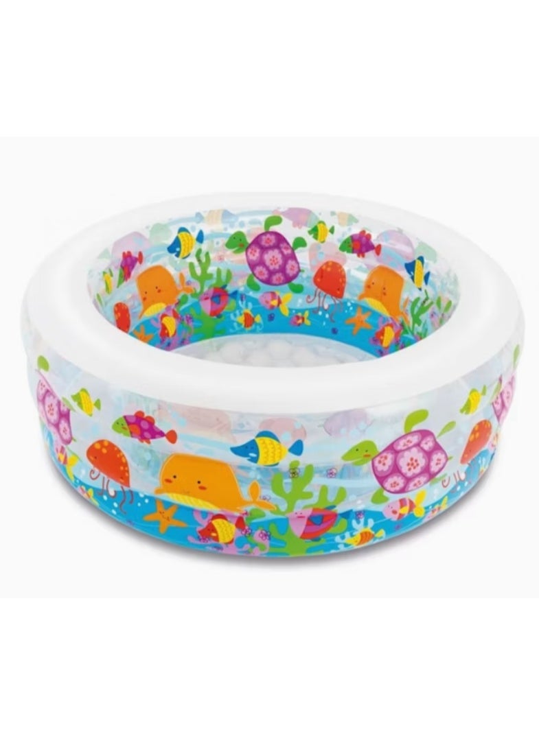 Intex 152 cm Kids Inflatable Oval Aquarium Swimming Pool - Image 1