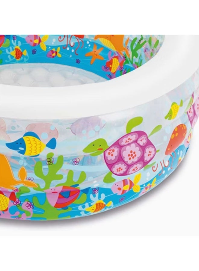 Intex 152 cm Kids Inflatable Oval Aquarium Swimming Pool - Image 2
