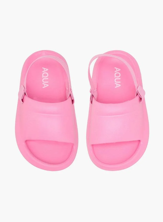 Aqua Girls Backstrap Clogs