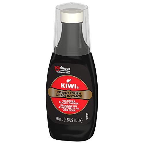 SC Johnson Kiwi Instant Polish, Black, 2.5 oz (1 Bottle with Sponge Applicator) - Image 3
