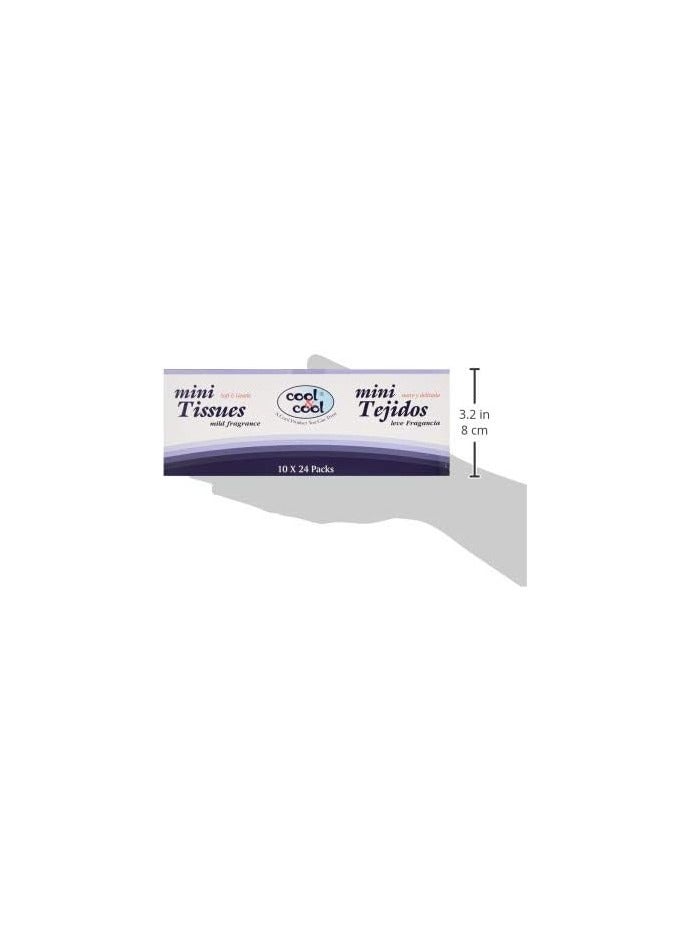 Cool & Cool Cool & Cool Mini Pocket Tissues 10's (Pack of 24) - Your On-the-Go Comfort Companion for Staying Fresh Anywhere 240's  - Image 5
