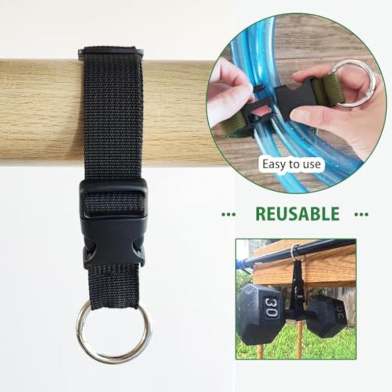 3 Pcs Add a Bag Luggage Straps, Jacket Holder, Make Your Hands Free, Adjustable Suitcase Belt Straps, Travel Accessories for Connecting Luggage or Backpack, Black - Image 5