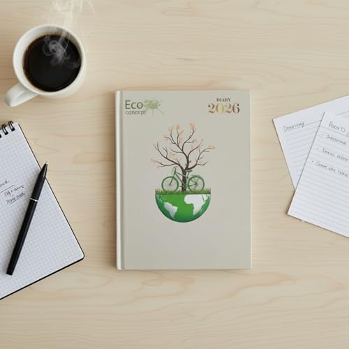TULMAN Yearly Organizer 2026 Diary, B5 Size (23 x 18 cm) Hardbound Planner with premium Design, Daily Writing Journal, Office & Study Organizer, Perfect for Students, Professionals (2, White) - Image 4