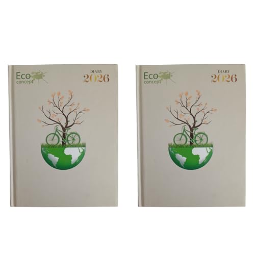 TULMAN Yearly Organizer 2026 Diary, B5 Size (23 x 18 cm) Hardbound Planner with premium Design, Daily Writing Journal, Office & Study Organizer, Perfect for Students, Professionals (2, White) - Image 1