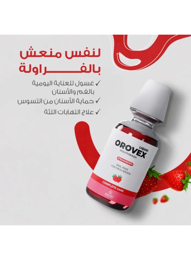 OROVEX Mouthwash Strawberry 250ml - Image 3
