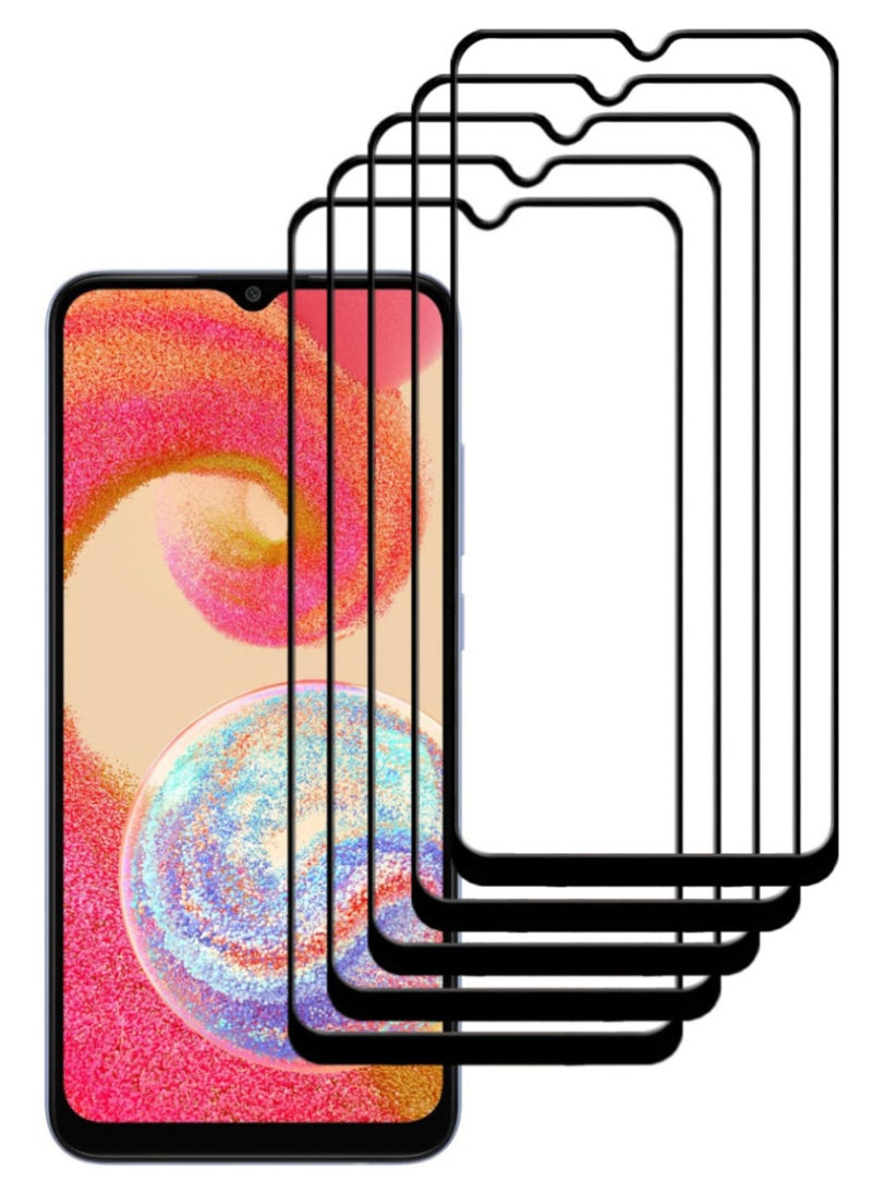 ACLIX 5 Pieces Antistatic ESD Dustproof Premium Quality High Definition Tempered Glass Screen Protector Designed For Samsung Galaxy A04e - Image 1