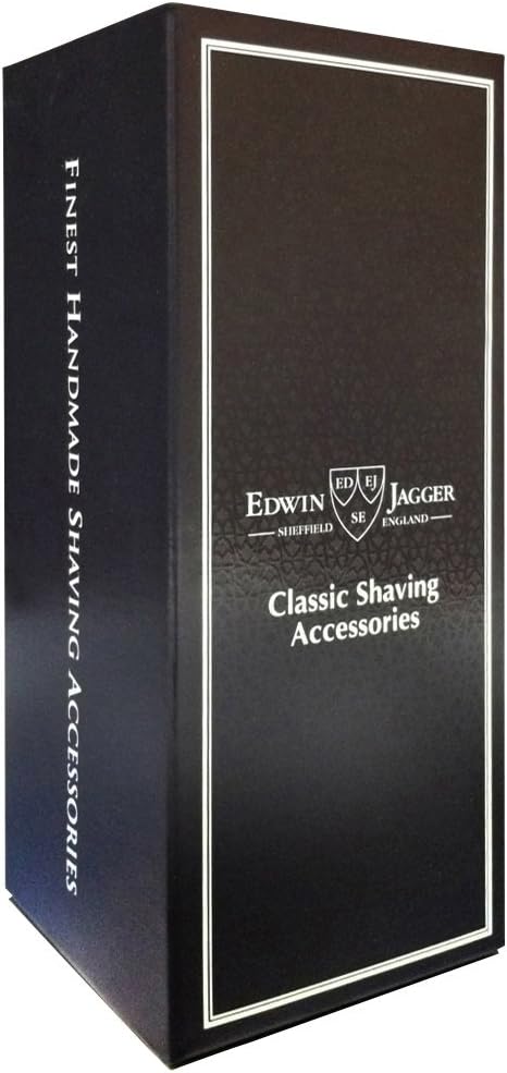 Edwin Jagger Silvertip Shaving Brush with Drip Stand Large Imitation Ivory - Image 3