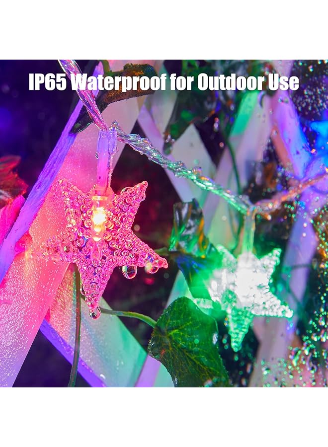 erorex Star String Lights 19 Ft 40 Led Star Fairy String Lights With Remote And Timer 8 Modes Waterproof Lights For Diwali Ramadan Bedroom Tent Loft Bed Patio Party Wedding Decor Multicolor - Image 3