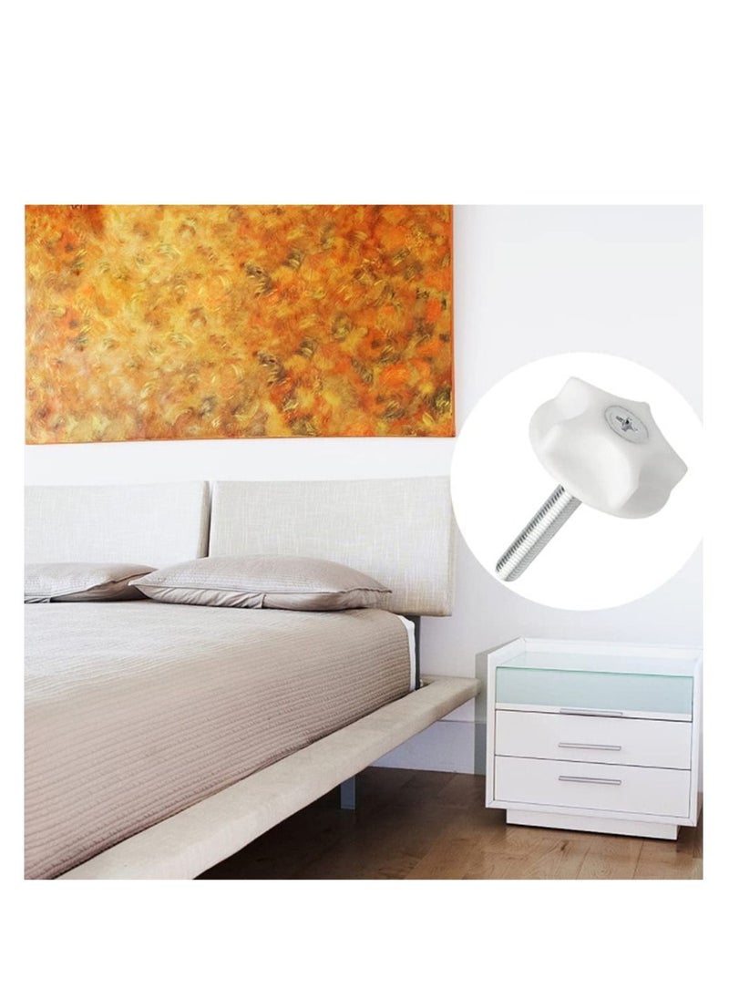 SYOSI - Adjustable foot furniture pads M8 Thread Adjustable Furniture Feet  Headboard Screws and Washers Universal for Beds Cabinet Workbench Cabinets Sofa Tables Chairs Fittings Keep Level Avoid Shaking" - Image 1