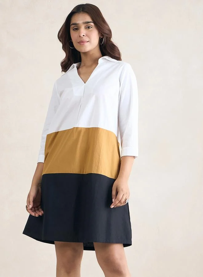Femmella Color Block Dress