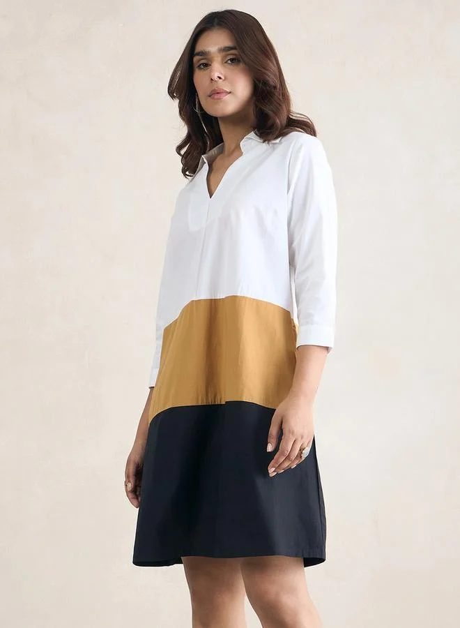 Femmella Color Block Dress
