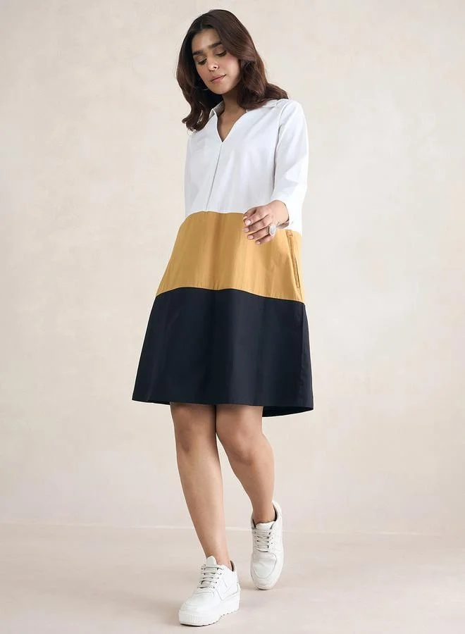 Femmella Color Block Dress