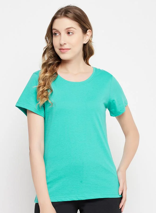 Clovia Clovia Regular Fit Basic Cotton T-Shirt