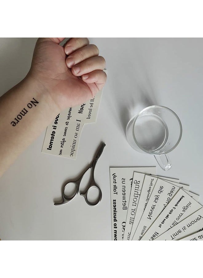Etncy Life - 12 Sheets Inspirational Temporary Tattoos Realistic Tattoo Stickers for Adult Women Face Body Hand (Style1-12Pcs) - Image 1