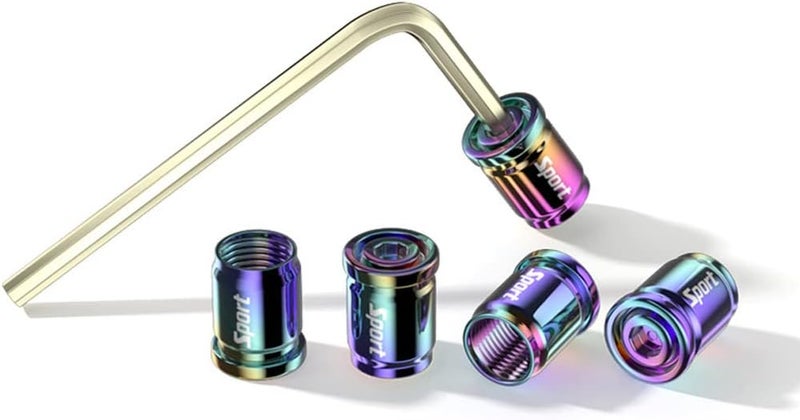 Dsycar Metal Bullet Valve Stem Caps (8 Pack) - Colorful Aluminum Tire Valve Caps with Anti-Theft Design - Image 4
