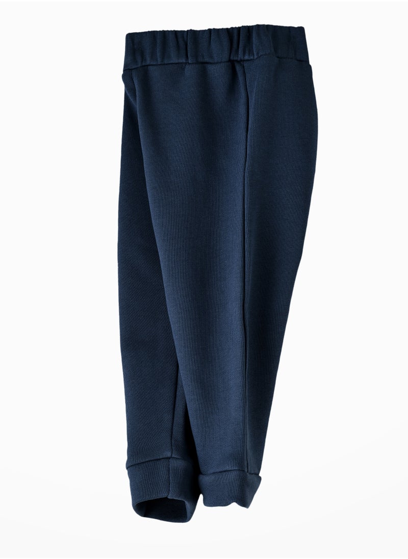 JAM Boys' Solid Navy Elastic Waist Joggers  - Image 3