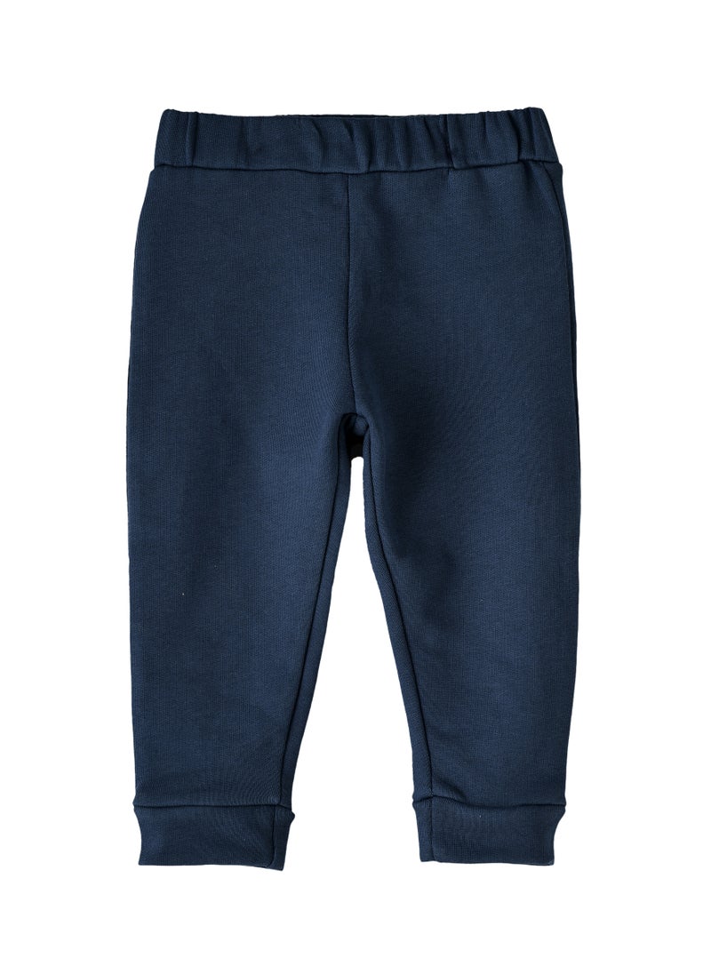 JAM Boys' Solid Navy Elastic Waist Joggers  - Image 1