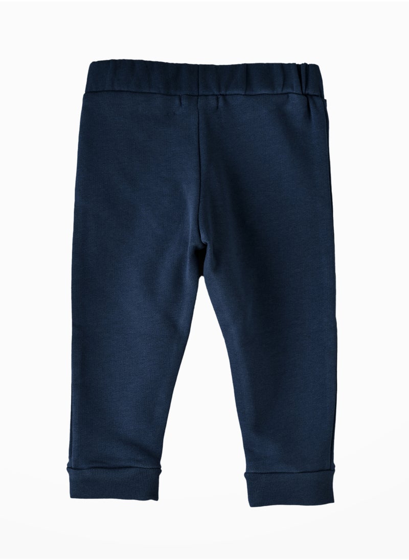 JAM Boys' Solid Navy Elastic Waist Joggers  - Image 2