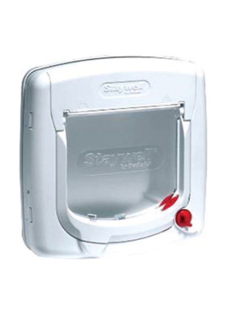 PetSafe Infra Red 4 Way Locking Deluxe Cat Flap - White