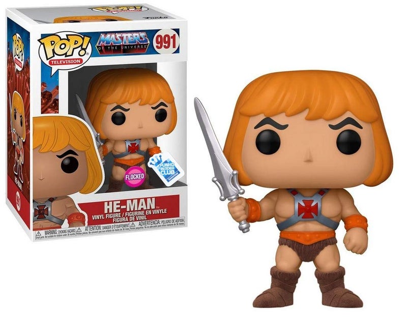 Funko POP Television Master of The Universe 991 HeMan Flocked Exclusive