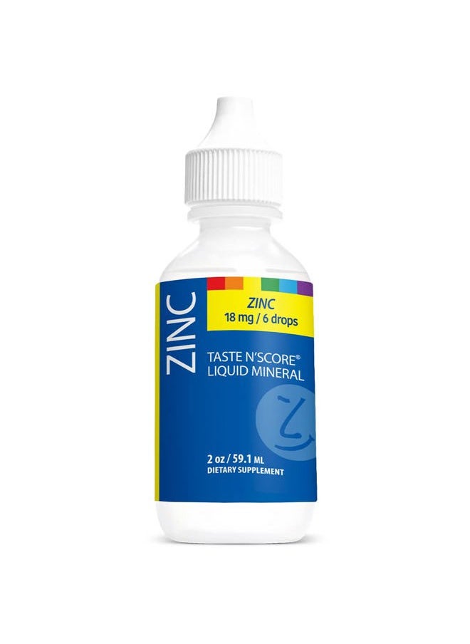 SENSEable Supplements Taste N' Score Zinc Liquid Ionic Mineral Supplement; 100% Pure; 18 mg; 118 Servings  - Image 1