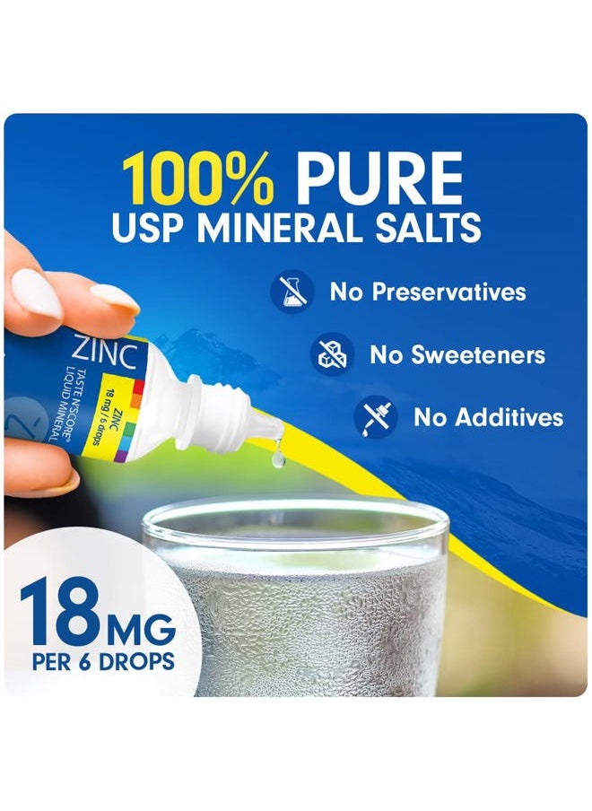 SENSEable Supplements Taste N' Score Zinc Liquid Ionic Mineral Supplement; 100% Pure; 18 mg; 118 Servings  - Image 3