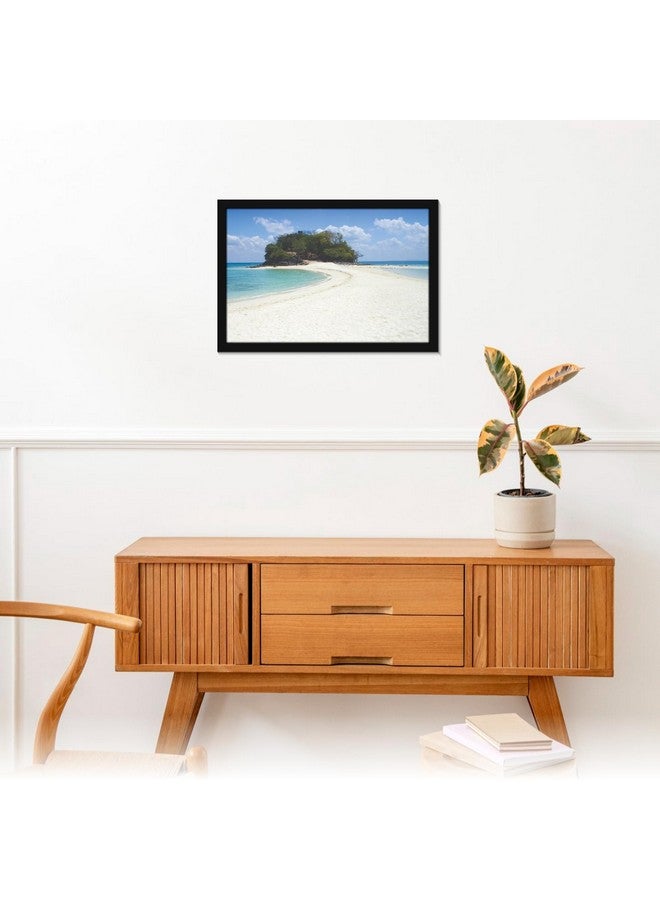 Mad Masters Sea Scenery Ocean Painting Aesthetic Hanging Photo Frame Decorative Item Home Decoration and Wall Decor for Living Room and Bedroom (MM 1327, 12x18 Inch, Paper, With Plexi Glass) - Image 4