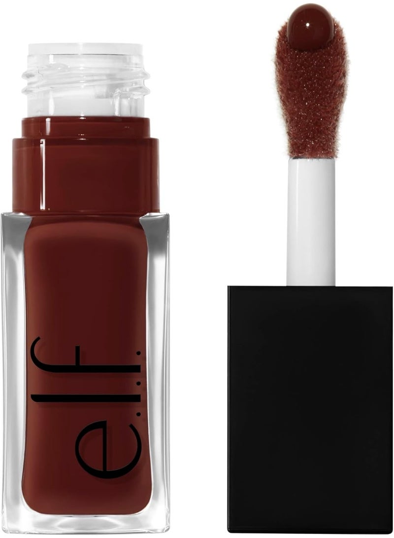 إلف زيت الشفاه Glow Reviver من e.l.f.، زيت مغذٍ وملوّن للشفاه يمنحها لمعاناً فائقاً، غني بزيت الجوجوبا، نباتي ولم يتم اختباره على الحيوانات، بدرجة اللون Hot as Fudge. - Image 1