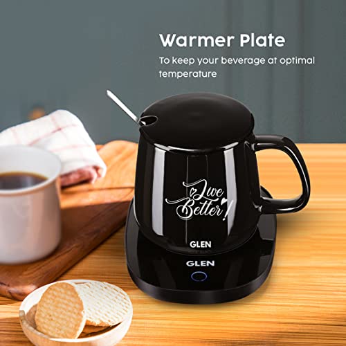 Glen Electric Coffee Mug Warmer Plate with Auto Shut Off Function 16 Watt (SA3000WP) - Image 2