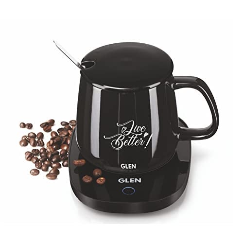 Glen Electric Coffee Mug Warmer Plate with Auto Shut Off Function 16 Watt (SA3000WP) - Image 1