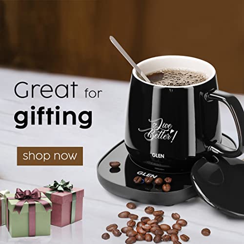 Glen Electric Coffee Mug Warmer Plate with Auto Shut Off Function 16 Watt (SA3000WP) - Image 4
