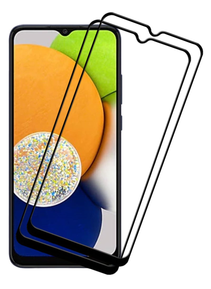 ACLIX 2 Pieces Antistatic ESD Dustproof Premium Quality High Definition Tempered Glass Screen Protector Designed For Samsung Galaxy A03 - Image 1