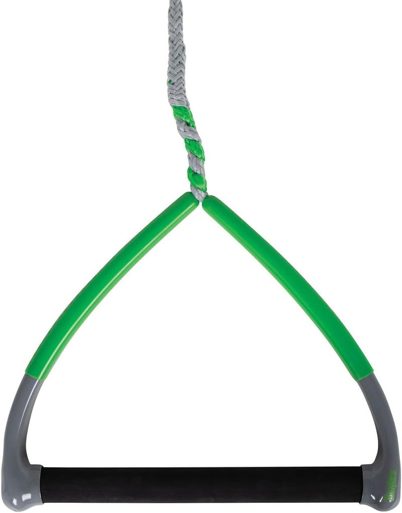Radar Control Waterski Rope, BarLock 13 in. Elliptical Handle, Green/Grey - Image 2
