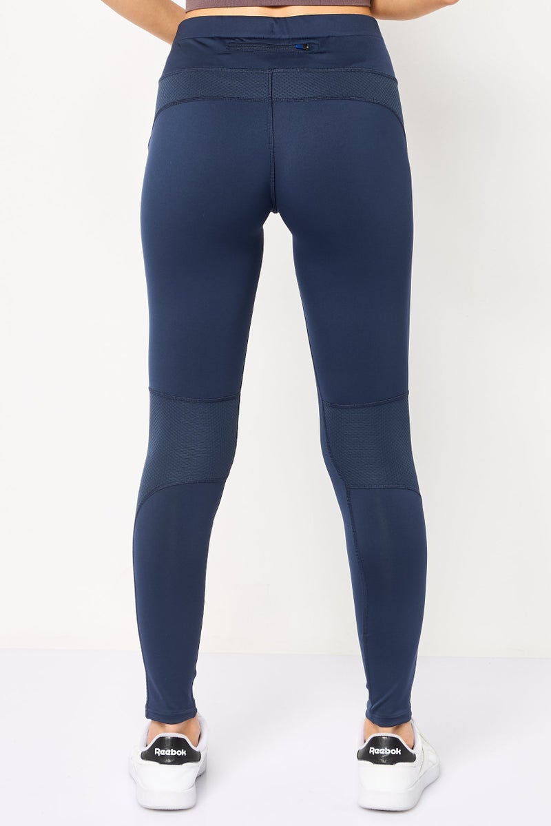 Lacoste Sport Women Sportswear Fit Training Leggings, Navy - Image 4