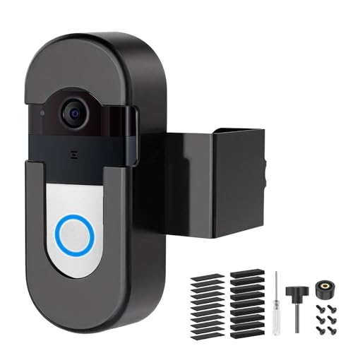 HOAYVKJ AntiTheft Video Ring Doorbell Mount Compatible with Video Doorbell No Drill Adjustable Mounting Bracket Holder for Wireless Doorbells in Apartments Enhanced Protection Ring Camera Mount Bracket - Image 1