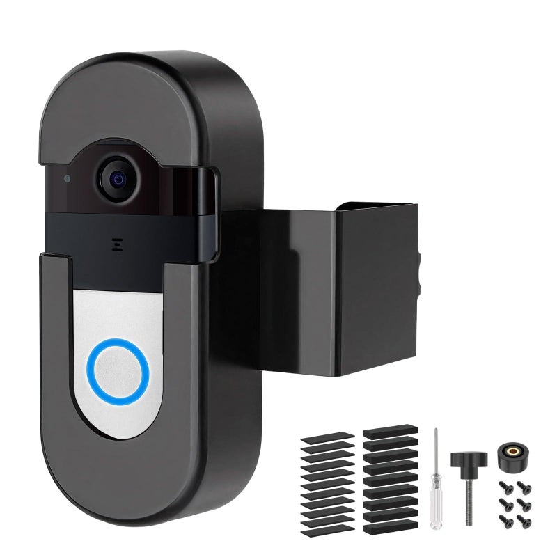 HOAYVKJ AntiTheft Video Ring Doorbell Mount Compatible with Video Doorbell No Drill Adjustable Mounting Bracket Holder for Wireless Doorbells in Apartments Enhanced Protection Ring Camera Mount Bracket - Image 2