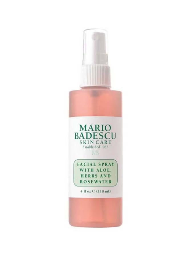 MARIO BADESCU Facial Spray With Aloe, Herbs And Rosewater Clear 118ml - Image 1