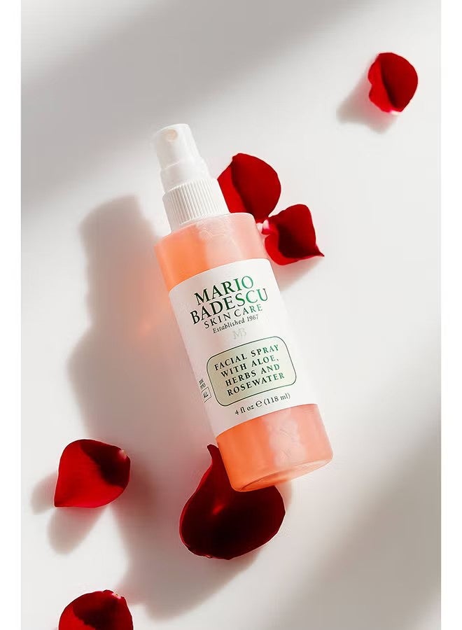 MARIO BADESCU Facial Spray With Aloe, Herbs And Rosewater Clear 118ml - Image 3