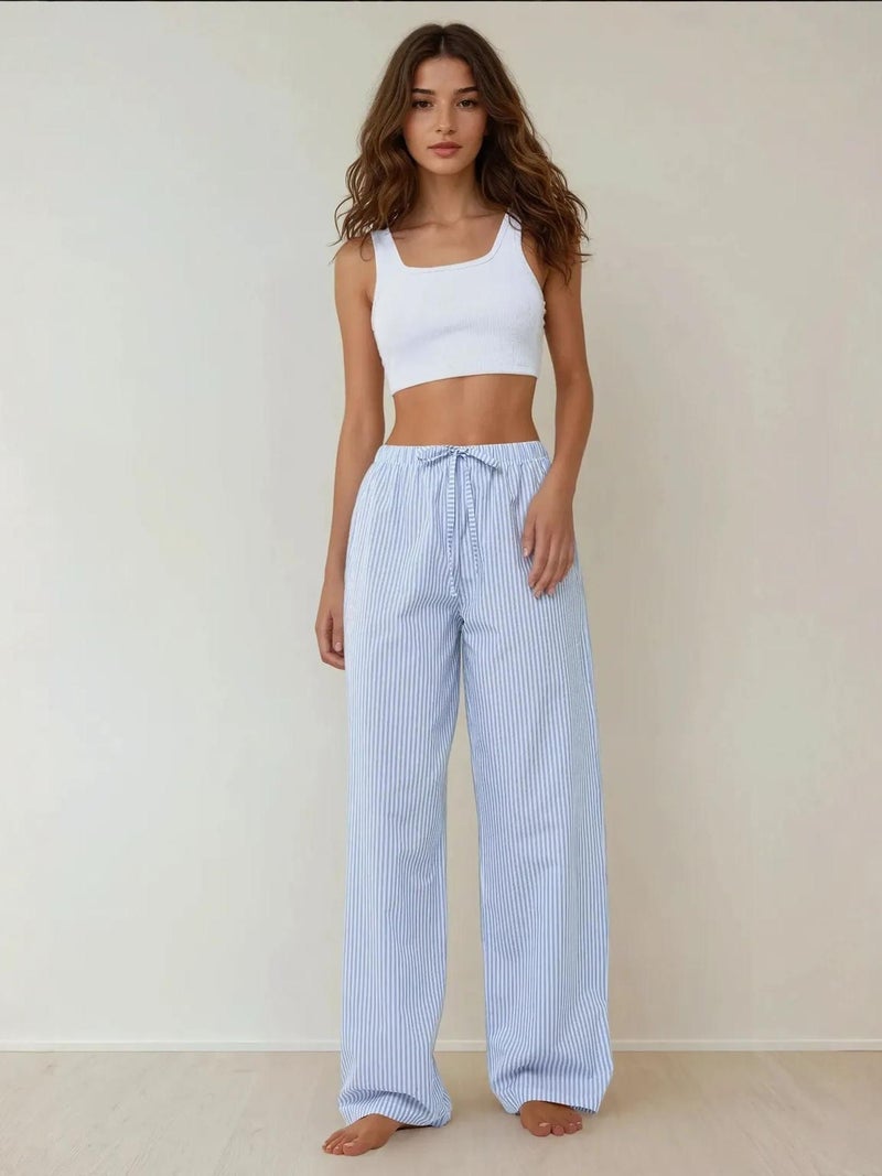 HICCUP Striped Cotton Pajama Set - Image 3