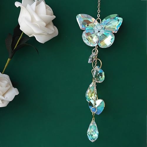 Afiaiwei Butterfly Crystal Sun Catcher Window Hanging Decoration Garden Rainbow Maker for Home Car Decoration - Image 4