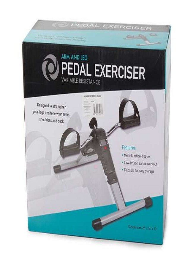Generic Pedal Mini Exercise Bike, Indoor Fitness, Arm and Leg Exerciser with Digital Display  - Image 1