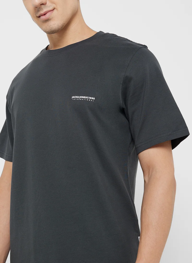 JACK & JONES Jorportland Logo Crew Neck T-Shirt