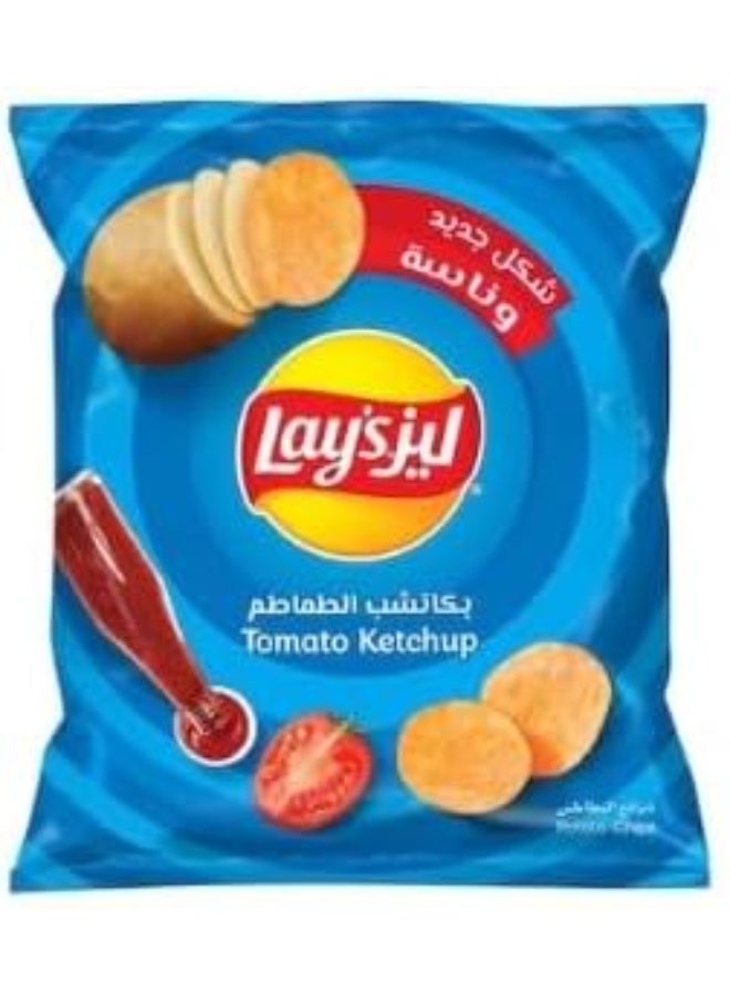 ليز رقائق بطاطس لايز بنكهة كاتشب الطماطم – 25 جم عبوة من 12 | وجبة خفيفة مقرمشة ولذيذة | مثالية للمدرسة، الحفلات والتنقل - Image 2