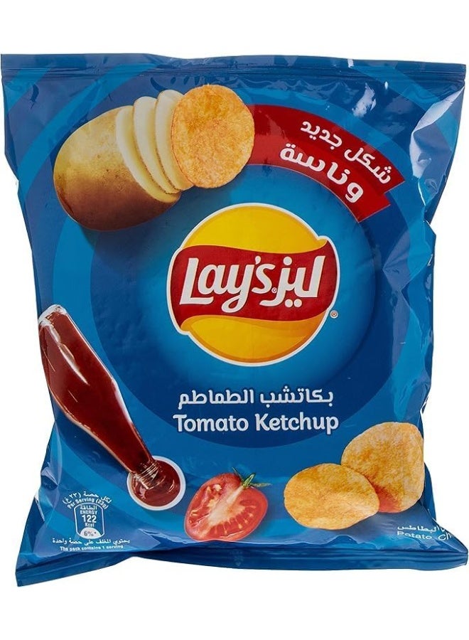ليز رقائق بطاطس لايز بنكهة كاتشب الطماطم – 25 جم عبوة من 12 | وجبة خفيفة مقرمشة ولذيذة | مثالية للمدرسة، الحفلات والتنقل - Image 3