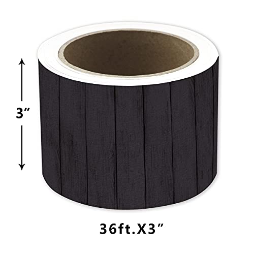 Ceiba Tree Black Wood Bulletin Board Border Straight Border Trim for Classroom Decoration - Image 2