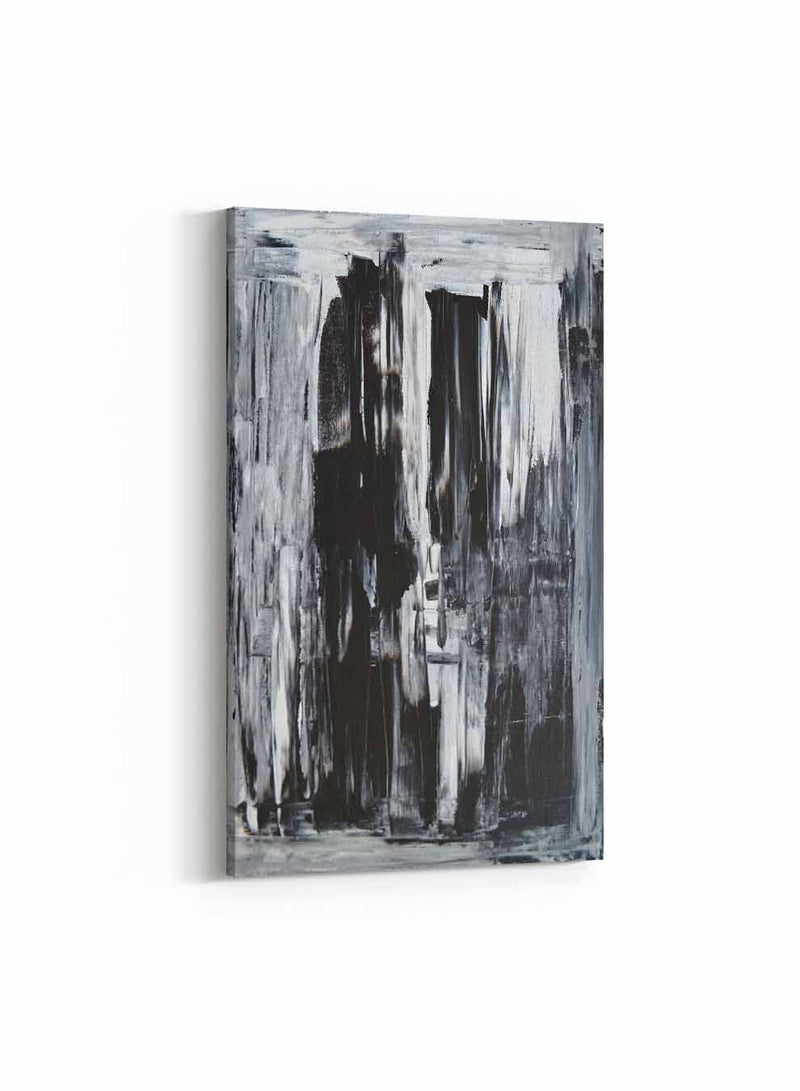 لوحة كانفاس على إطار خشبي، تصميم فن تجريدي، للمنزل، غرفة المعيشة، المكتب، الديكور - Image 1