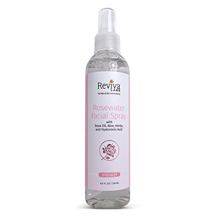 Reviva Labs Rosewater Facial Spray, 8 Ounce